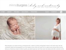 Tablet Screenshot of minnaburgess.com